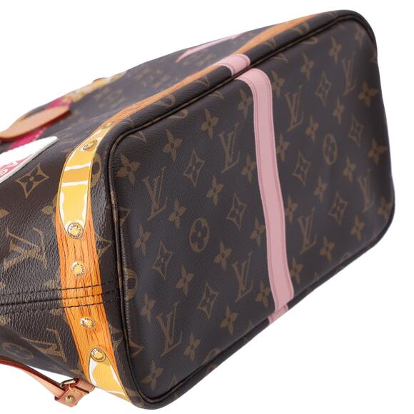 Louis Vuitton Neverfull MM Summer Trunk Monogram Tote Bag M41390 Brown - Picture 4 of 9